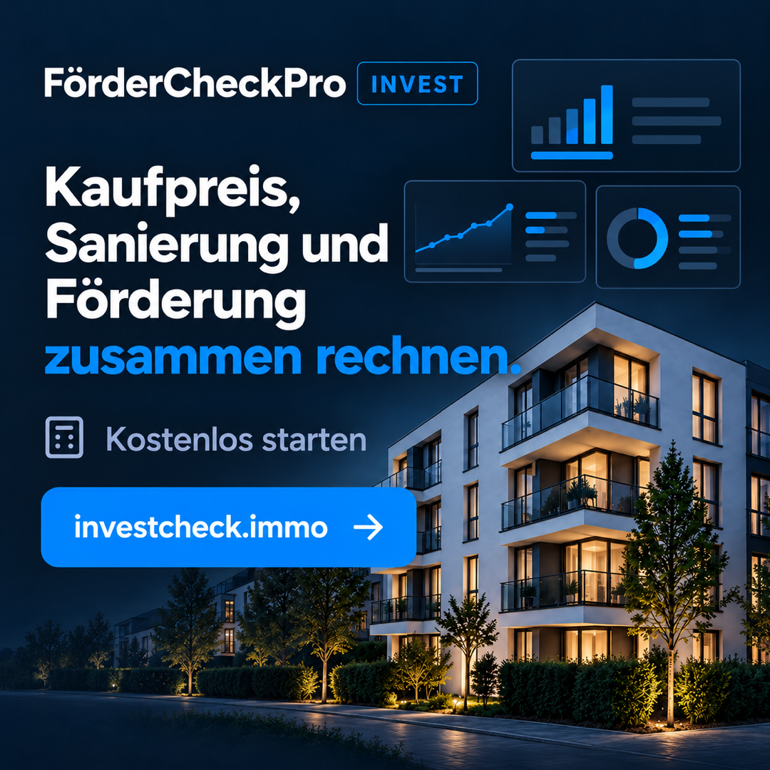 FörderCheckPro Invest: Quadrat, 1080 × 1080 px